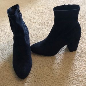 Rebecca Minkoff Navy Tall Ankle Boots